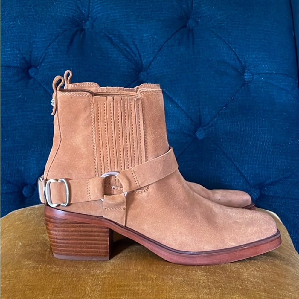Leather Suede Ankle Boot